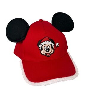 Walt Disney World Christmas Mickey Mouse adjustable baseball hat